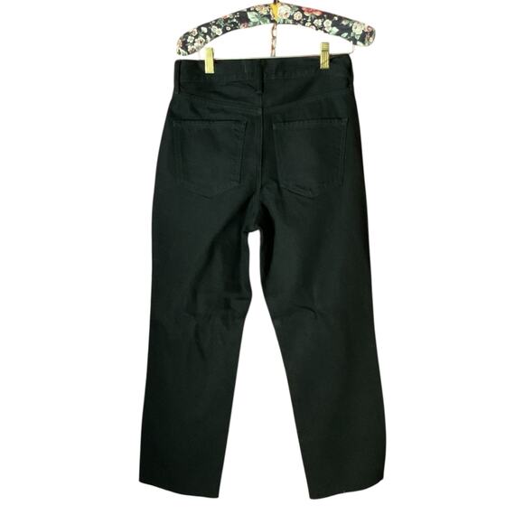 Express Straight Ankle High Rise Sequin Jeans Size 2R Black Distressed  NWT Y2K - Picture 2 of 10